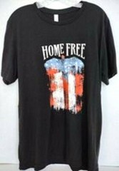 Bella-Canvas Short Sleeve Black Home Free Tee Shirt Size Large