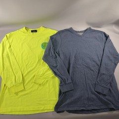 Lot of 10 Crew Neck Pull Over Long Sleeve T-shirts Mens Size M/L/XL