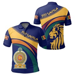 Mens Sri Lanka Summer Polo T-Shirt Souvenir Short Sleeve Tee Tops Casual T Shirt