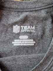 Pittsburgh Steelers Football NFL Team Apparel Gray Short Sleeve T- Shirt Mens L