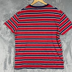 Polo Ralph Lauren Mens Large Classic Fit Striped Pocket T-Shirt Red Blue NWOT