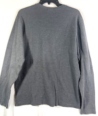 Columbia Sportswear Men’s Medium Gray Waffle Knit Long Sleeve Crew Neck Shirt
