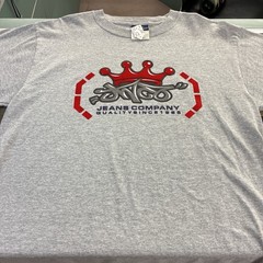 JNCO Jeans Men’s L Gray Graphic Logo Print Crew Neck Short Sleeve T-Shirt