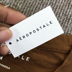 Aeropostale Shirt Mens Medium Brown AERO New York Logo Graphic Tee Tagless