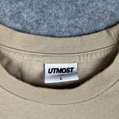 Utmost Co “Gucci” Solid Logo T-Shirt Men’s Large Tan Streetwear Skate