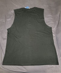 Way To Celebrate! PATRIOTIC Mens Sleeveless Shirt Large Cotton Black Crew Neck