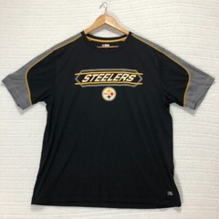 Team Apparel Steelers T-Shirt NFL Football Gray Sleeve XL/XG