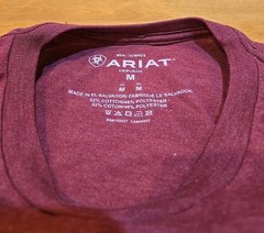 Ariat Elevated LS T-shirt Men’s M Double-Sided Est 1993 Flag USA Outdoor