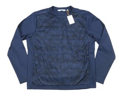 Peter Millar Navy Bond Elite Brushstroke Camo Crewneck Pullover MF23EZ47A NWT M