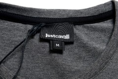 Just Cavalli Men’s Gray Graphic Print Crewneck Stretch T-Shirt US 2XL IT 56