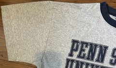 Gear For Sports Gray Penn State University T Shirt Mens Large Made In USA RETRO