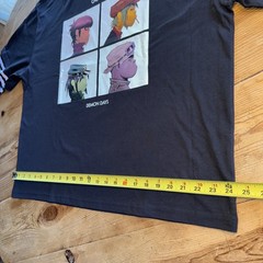Gorillaz Demon Days Stripe Twofer Long-Sleeve T-Shirt Boxy Medium NWOT Hot Topic