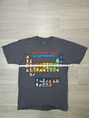 DC Comics Originals The Periodic Table of Super Heroes Grey Graphics T-Shirt
