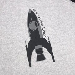 VTG Y2K J.A.N.N.A.F. “Yes its Rocket Science” Space Research (L) Gray T-Shirt