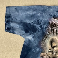 90’s The Mountain Shirt Men XXL Train Engine Ted Blaylock Tie Dye Locomotive