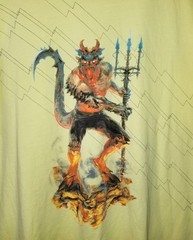 Manchester United Soccer T-Shirt NIKE Devil Trident RARE Football Team Tee LG