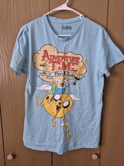 Adventure Time Men’s Blue T-Shirt Size Medium