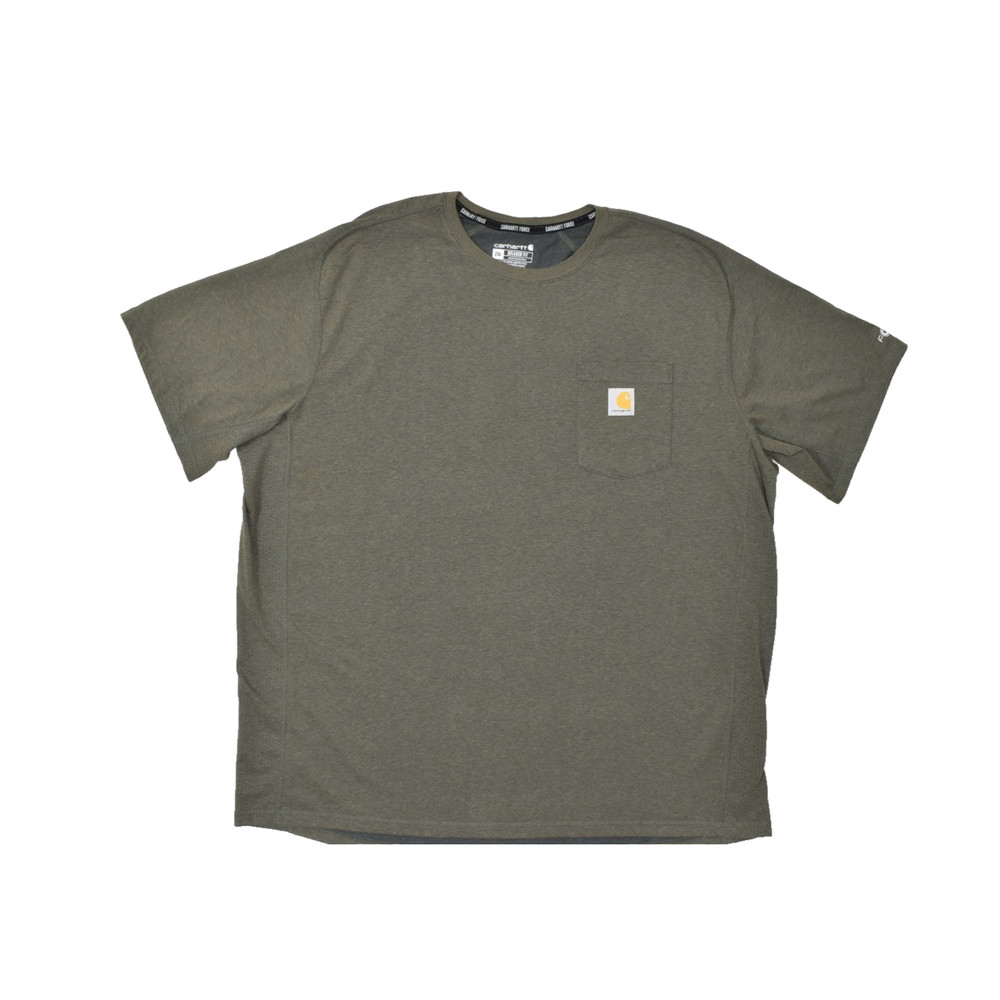 Carhartt Force Relaxed Fit Pocket Tee Shirt Men’s 2XL Heather Green Short Sleeve