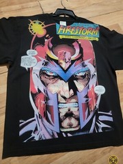 MAGNETO ON A SHAKA HEAVYWEIGHT GARMET DYED T SHIRT “MODERN”