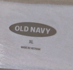 Old Navy 2018 USA men’s white shirt size XL Cotton Poly Blend