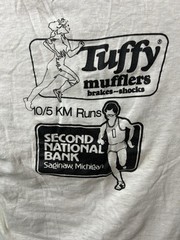 SAGINAW MICHIGAN Music Festival T-Shirt Large (fits smaller) White Vintage 1983