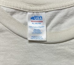 Men’s White Short Sleeve T-Shirt USA 2014 Design Size XL (46/48) 100% Cotton