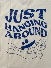 260 GSM Heavyweight Coastal Beach Graphic T Shirt Just Hanging Around Retro Tee