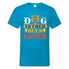 Dog Father Beer Lover Novelty T Shirt Various Colours And Sizes