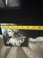 LADY GAGA F***ING FAMOUS CAUSE I WAS BORN THIS WAY WHITE TANK TEE PICS SMALL