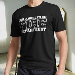 New Shirt Los Angeles County Fire Depart Logo Active T-Shirt Funny Size S to 5XL