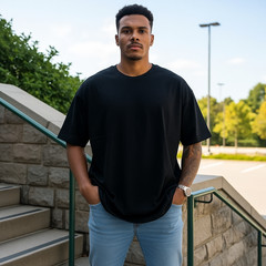 5-Pack Blank Black Gildan 5000 Heavy Cotton T-Shirts S-2XL