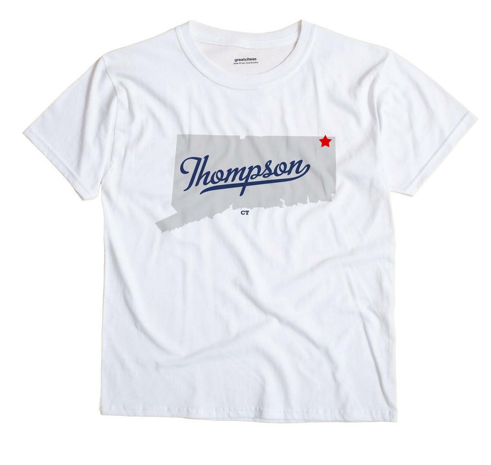 Thompson Connecticut CT Conn T-Shirt MAP