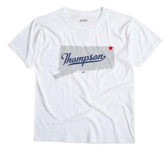 Thompson Connecticut CT Conn T-Shirt MAP