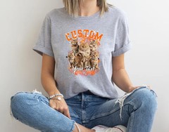 Personalized Pet Photo Comfort Tee Custom Dog Cat Lover Gift Shirt