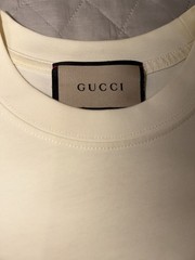 Gucci Tennis Embroidery Oversized T-Shirt in Off-White