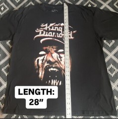 KING DIAMOND The Puppet Master Licensed Black Metal T-Shirt. XL (NV) Preowned