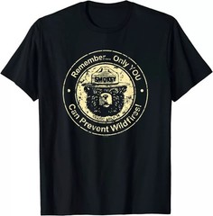 2025/NEW POPULAR Unique Smokey Bear Only You Can Prevent Wildfires Premium T-Shi