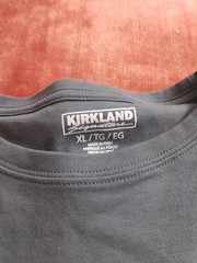 Kirkland Signature Men’s Pima Cotton Slub Tee, Gray, Size Xl