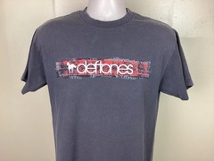 Vtg 2000 Deftones White Pony T-Shirt Gray M Y2K Giant Tag Hard Alternative Rock