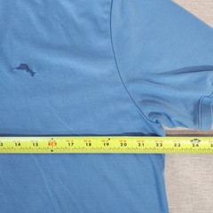 Tommy Bahama Men’s Large Blue Crewneck Tee Classic Resort Chic Casual Luxury