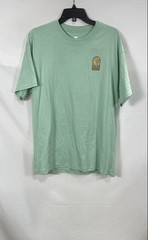 Nike Men’s Green Loose Fit Cotton T-Shirt Yellow Roses Floral Graphic Size M