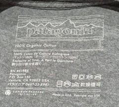 MENS PATAGONIA P-6 LOGO COTTON T-SHIRT SIZE LARGE
