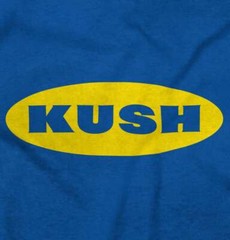 Kush Marijuana Cannabis Stoner Smoking Weed Adult Short Sleeve Crewneck Tee