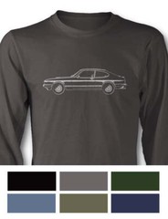 Ford Capri MK III Coupe T-Shirt – Long Sleeves – Side View