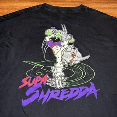 Mens Drone T Shirt Supa Shredda T Shirt Black Shredder Super Size XL