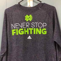 Adidas Climate Notre Dame Fighting Irish NCAA Final Four 2013 long sleeve Shirt