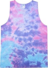 Unisex Tie Dye Tank Top Sleeveless 100% Cotton Summer Beach Shirt Hand Dyed