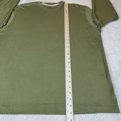 Left Coast Tee Men’s XXL Long Sleeve Pima Cotton Olive Green Luxury Basic Peru