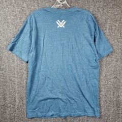 Vortex Graphic T-Shirt Mens Large Blue American Flag Logo Short Sleeve