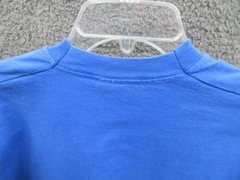 Vintage Blank T Shirt Men Large Blue Pocket Tee BVD Premium Series Single Stitch